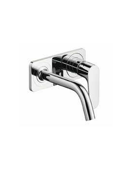 Axor Axor Citterio M Wall Mounted Single Lever Basin Mixer with Plate & Short spout