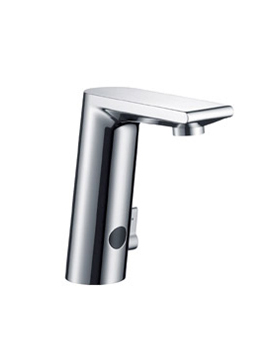 Metris S Electronic Basin Mixer with Temperature Control, 230 V