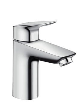 Logis Single Lever Basin Mixer 100 With Push-Open Waste - 71107000