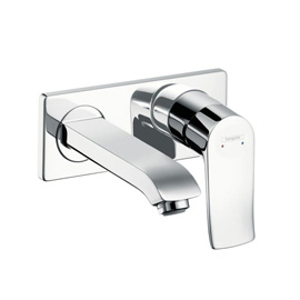 Hansgrohe Metris wall-mounted single lever basin mixer LowFlow projection: 165 mm 31251000