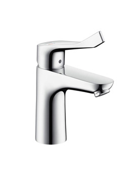 Hansgrohe Focus Care single lever basin mixer 100 CoolStart with extra long lever without waste set 