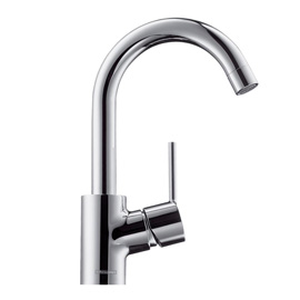 Hansgrohe Talis S single lever basin mixer with 360 swivel spout with pop-up waste set 32070000