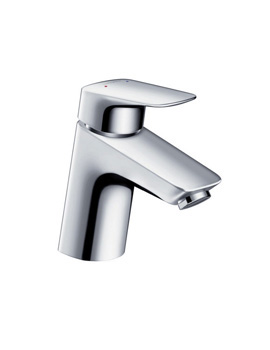 Hansgrohe Logis single lever basin mixer 70 for open hot water heaters with pop-up waste set 7107400
