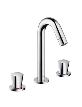 Hansgrohe Logis three hole basin mixer with pop-up waste set 71133000