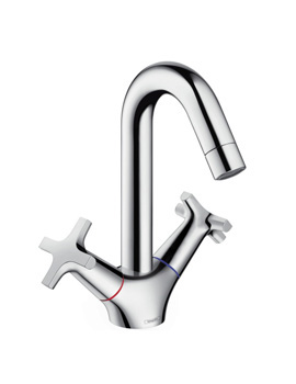 Hansgrohe Logis Classic two handle basin mixer with pop-up waste set 71270000