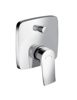 Hansgrohe Metris concealed single lever bath mixer with safety combination 31451000