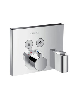 Hansgrohe ShowerSelect concealed thermostat for 2 outlets with Fixfit and Porter unit 15765000