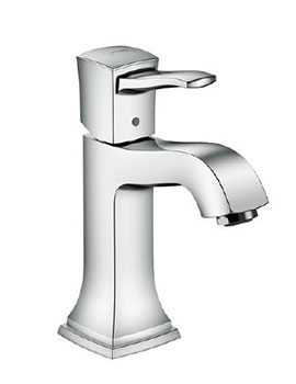 Hansgrohe Metropol Classic Single Lever Basin Mixer 110 Without Pop-Up Waste With Lever Handle - 31301000
