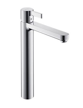 Hansgrohe Hansgrohe Metris S Single Lever Highriser Basin Mixer With Pop-Up Waste For Wash Bowls - 31022000