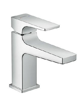 Single Lever Basin Mixer 100 With Lever Handle And Push-Open Waste For Hand Washbasins - 32500000