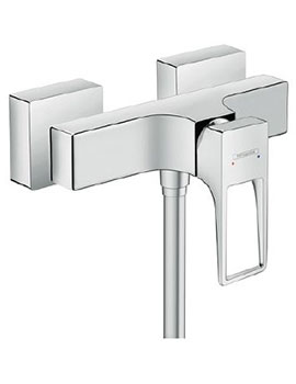 Single lever shower mixer with loop handle for exposed installation - 74560000
