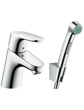 Hansgrohe Focus 1jet Bidet Hand Shower/ Single Lever Basin Mixer Set 1.60m - 31926000