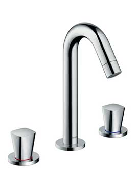 Logis 3 Hole Basin Mixer without Pop-Up Waste