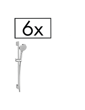 Vernis Blend Shower set Vario with shower bar 65 cm project pack (6 pieces) Chrome - 26371000