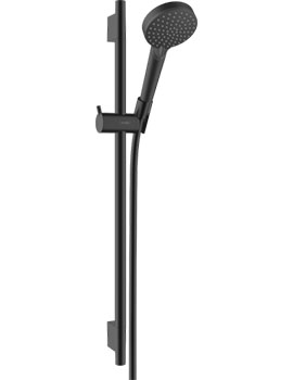 Vernis Blend Shower set Vario EcoSmart with shower bar S Puro 65 cm Matt Black - 26423670