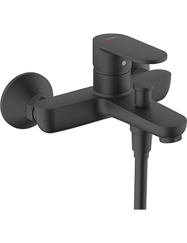 Vernis Blend Single lever bath mixer for exposed installation Matt Black - 71440670