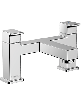 Vernis Shape 2-hole rim mounted bath mixer Chrome - 71452000