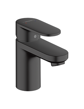 Vernis Blend Single lever basin mixer 70 with pop-up waste set Matt Black - 71550670