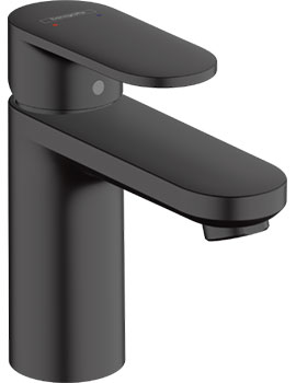 Vernis Blend Single lever basin mixer 100 with pop-up waste set Matt Black - 71551670