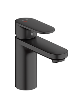 Vernis Blend Single lever basin mixer 100 CoolStart with pop-up waste set Matt Black - 71585670