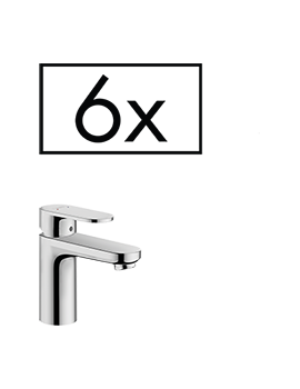 Vernis Blend Single lever basin mixer 70 with pop-up waste set project pack (6 pcs.) Chrome - 715870