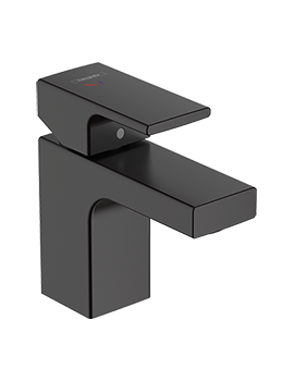 Vernis Shape Single lever basin mixer 70 CoolStart with pop-up waste set Matt Black - 71593670