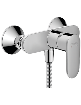 Vernis Blend Single lever shower mixer for exposed installation with 2 flow rates Chrome - 71646000