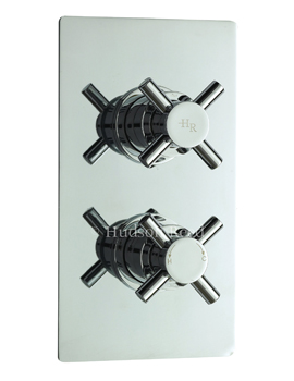Kristal Twin Thermostatic Shower Valve with Diverter