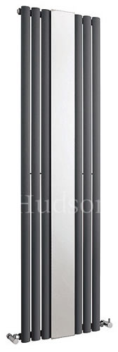 Hudson Reed Revive With Mirror Single Panel Radiator Anthracite