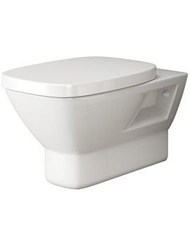 Silverdale Contemporary Ascot Wall Mounted WC Pan and Soft Close Seat