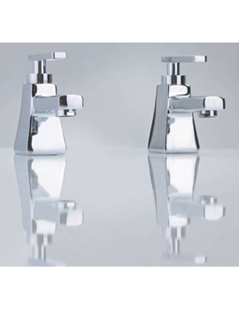 Silverdale Contemporary Lavon Bath Pillar Taps