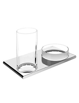 Keuco Edition 400 Double holder glass/Utensil tray