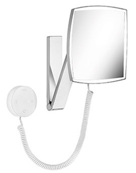 iLook Move Cosmetic Mirror With Adjustable Light Colours and Spiral Cord - Square