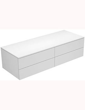 Keuco Edition 400 Side Unit with 4 Side By Side Drawers 1400mm (180mm Front)