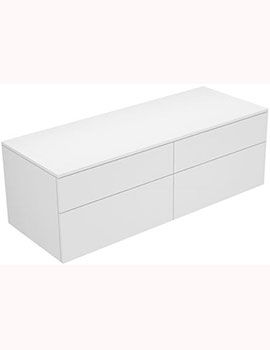 Edition 400 Side Unit with 4 Side By Side Drawers 1400mm (180mm and 270mm Front)