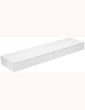 Edition 400 Side Unit with 2 Side By Side Drawers 2100mm (180mm Front)