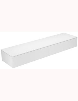 Edition 400 Side Unit with 2 Side By Side Drawers 2100mm (270mm Front)