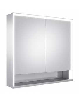 Keuco Royal Lumos Wall Mounted Mirror Cabinet 700mm Open Shelf - 14307