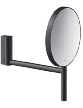 Keuco Plan Wall Mounted Cosmetic Mirror in Black - 17649370002