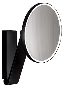 iLook Move Cosmetic Switch Black Matt Mirror 1 Light Colour - Round