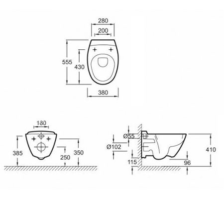 Kohler Presquile Wall Hung Wc Pan