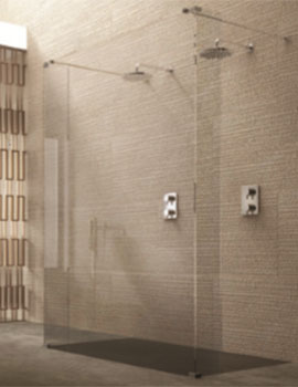 Twin Entrance Wet Room With Return Panels - AWT