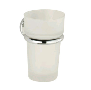 Minima Frosted Glass Tumbler and Holder