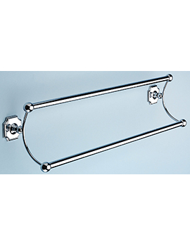 Silverdale Traditional Victorian 525mm Double Towel Rail