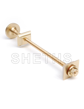 Sheths Cast Iron Radiator Luxury Wall Stay Bracket - Polished Brass