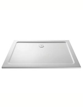 Pearlstone Rectangular Shower Tray with Central Waste