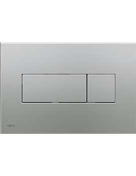Alca Slim Dual Flush Plate - Matt Chrome