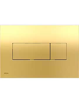 Alca Slim Dual Flush Plate - Polsihed Gold