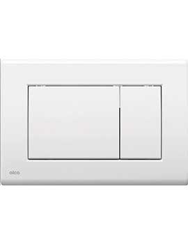 Alca Dual Flush Plate - White
