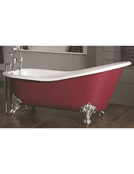 Silverdale Traditional Ginevra Slipper Bath 1540mm